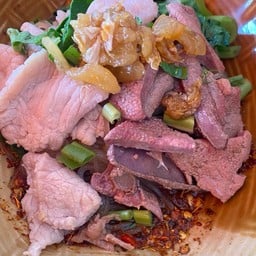 ก๋วยเตี๋ยวหมูสด+ตับ