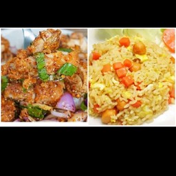 ข้าวยำไก่แซบ+ข้าวผัดไข่