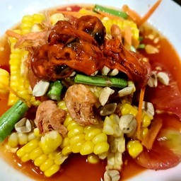 ตำข้าวโพดหอยดอง