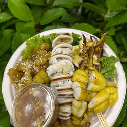 หมึกไข่+ไข่+แมงกระพุน