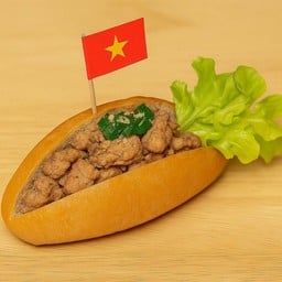 Banhmy stir-fried pork small size | บั๋นหมี่หมูตะไคร้เล็ก|Bánh mì thịt heo xả (size nhỏ)