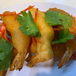 กุ้งชุปแป้งทอด