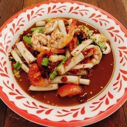 ตำไหลบัวกุ้งสุก