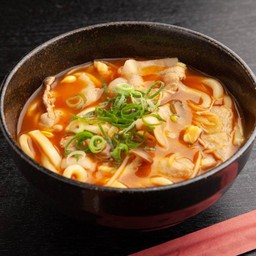 Udon-Hot-kimuchi-200g อุด้งร้อน+กิมจิ 温かいキムチうどん200