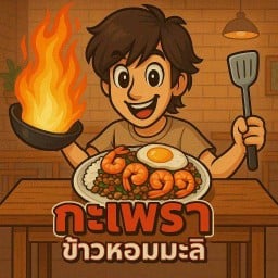 กะเพรา ข้าวหอมมะลิ