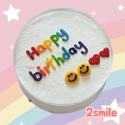 เค้ก Hbd  2smile ขนาดครึ่งปอนด์