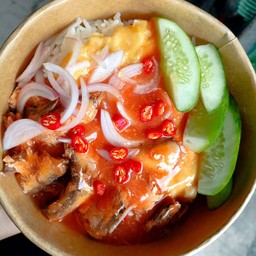 ข้าวไข่ข้นปลากระป๋อง