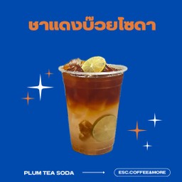 Plum tea soda