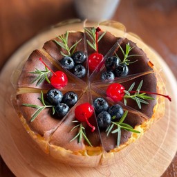 Blueberry Basque Cheesecake