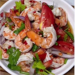 ยำกุ้งสุก