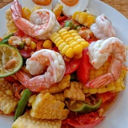 ตำข้าวโพดกุ้งสุก