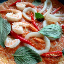 ข้าวไข่ข้นห่อหมกทะเล