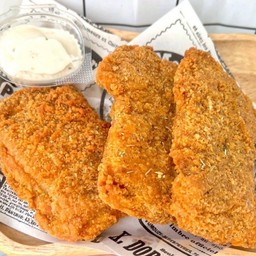 สะโพกไก่กรอบ ราดซอสเกาหลี