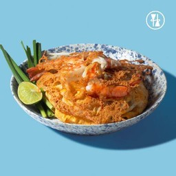 ผัดไทยกุ้งสด