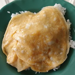 ข้าวไข่ข้น+พริกน้ำปลา