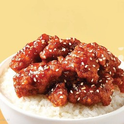 [อร่อยซ่ากับโค้ก] ข้าวไก่คาราเกะ ซอสเผ็ดเกาหลี +  โค้ก ออริจินัล (ขวด)