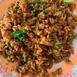 ข้าวผัดหมูชีอิ้วดำแบบโบราณ