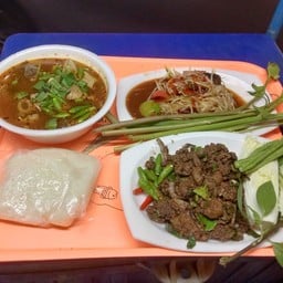 ชุดก้อยเนื้อขมๆ+อุเพลี้ยเนื้อ+ส้มตำใส่ปลาร้า+ข้าวเหนียว.2.ถุง