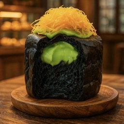 ปังปิ้งชาโคไส้ใบเตยฝอยทอง