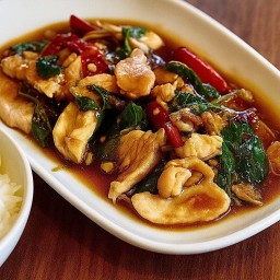 อกไก่ฟรีเร้นจ์ ผัดกะเพรา