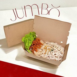 Jumbo หมี่ไก่ฉีกพร้อมน้ำพริกหมูกระจก