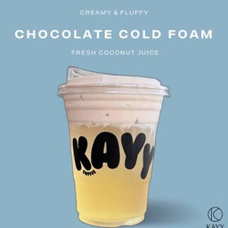 iced chocolate cold foam ( D )