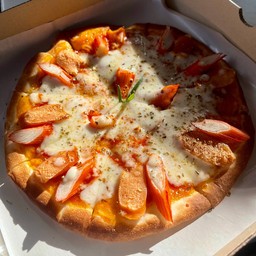 พิซซ่า ไส้กรอก+ปูอัด