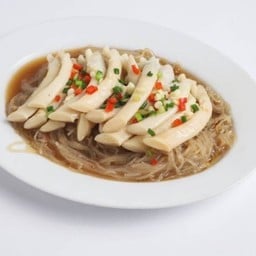 หน่อไม้ทะเลนึ่งซีอิ๊ววุ้นเส้น 粉丝焖海筍
