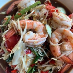 ตำปูปลาร้ากุ้งสุก