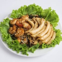 หน่อไม้ทะเลผัดกุ้ง 海筍炒虾仁  Stir Fried sea asparagus  with Shrimp