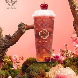 (FC) Fairy Cherry Smoothie  (เชอร์รี่แดนนางฟ้าปั่นชามะลิ)  仙子樱桃茉莉茶冰沙