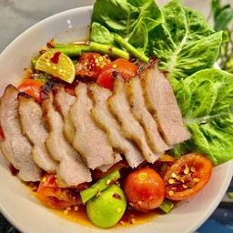 ตำเหลาคอหมูย่าง