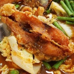 แกงส้มผักรวมปลานิลทอด