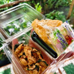 🍳🔥 กะเพราเตาถ่านท่าคา🔥🥢 ท่าคา