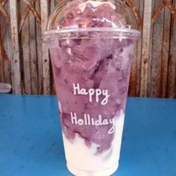 บลูเบอร์รี่โยเกิร์ตปั่น