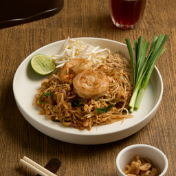 ผัดไท - กุ้งแชบ๊วย