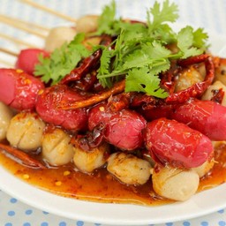 ลูกชิ้นทอด 5 ไม้(ร้านสุ่มให้)