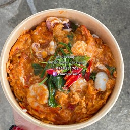 ข้าวไข่ข้นห่อหมกทะเล