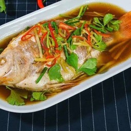 ปลาทับทิม นึ่งซีอิ้ว / 1ตัว