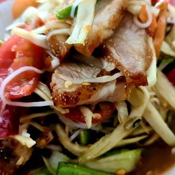 ตำซั่วคอหมูย่าง