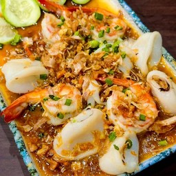 ซอสกระเทียม-กุ้ง