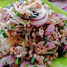 ลาบวุ้นเส้นหมูสับ