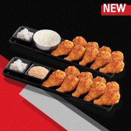 ปีกบนไก่บอนชอน (18 ชิ้น)