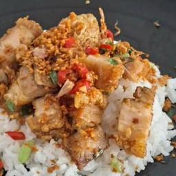 คั่วพริกเกลือราดข้าว