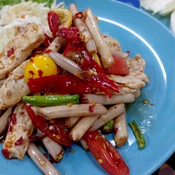 ตำไหลบัวหมูยอ