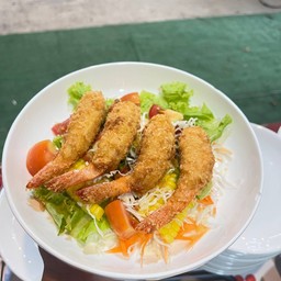 สลัดกุ้งทอด