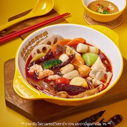 ซุปหม่าล่าเสฉวน (สูตรต้นตำหรับ) 清油麻辣 (เลือกท็อปปิ้งเพิ่มได้ในตัวเลือก)