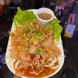 แมงกระพรุน ผัด น้ำมันงา