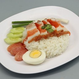 ข้าวหมูกรอบ