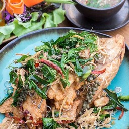 ปลานิล ทอด สมุนไพร / 1ตัว